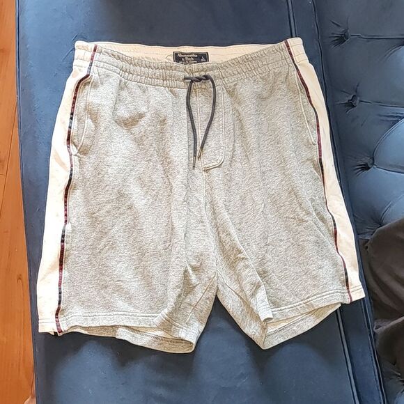 Abercrombie & Fitch Other - Abercrombie & Fitch Gray Blue Athletic Sweats Shorts Pockets Large